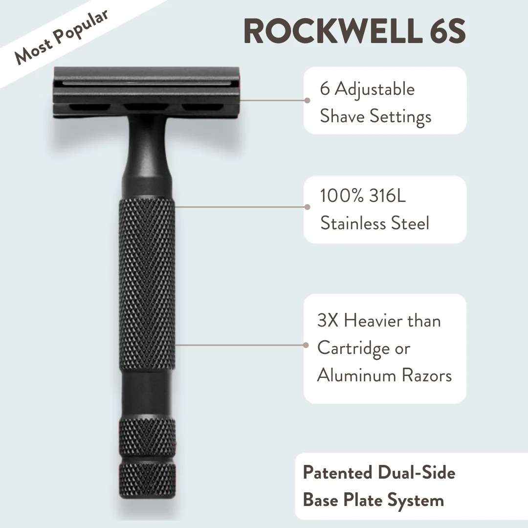 Rockwell 6S Black Stainless Steel All-In-One Shave Kit - Image 3