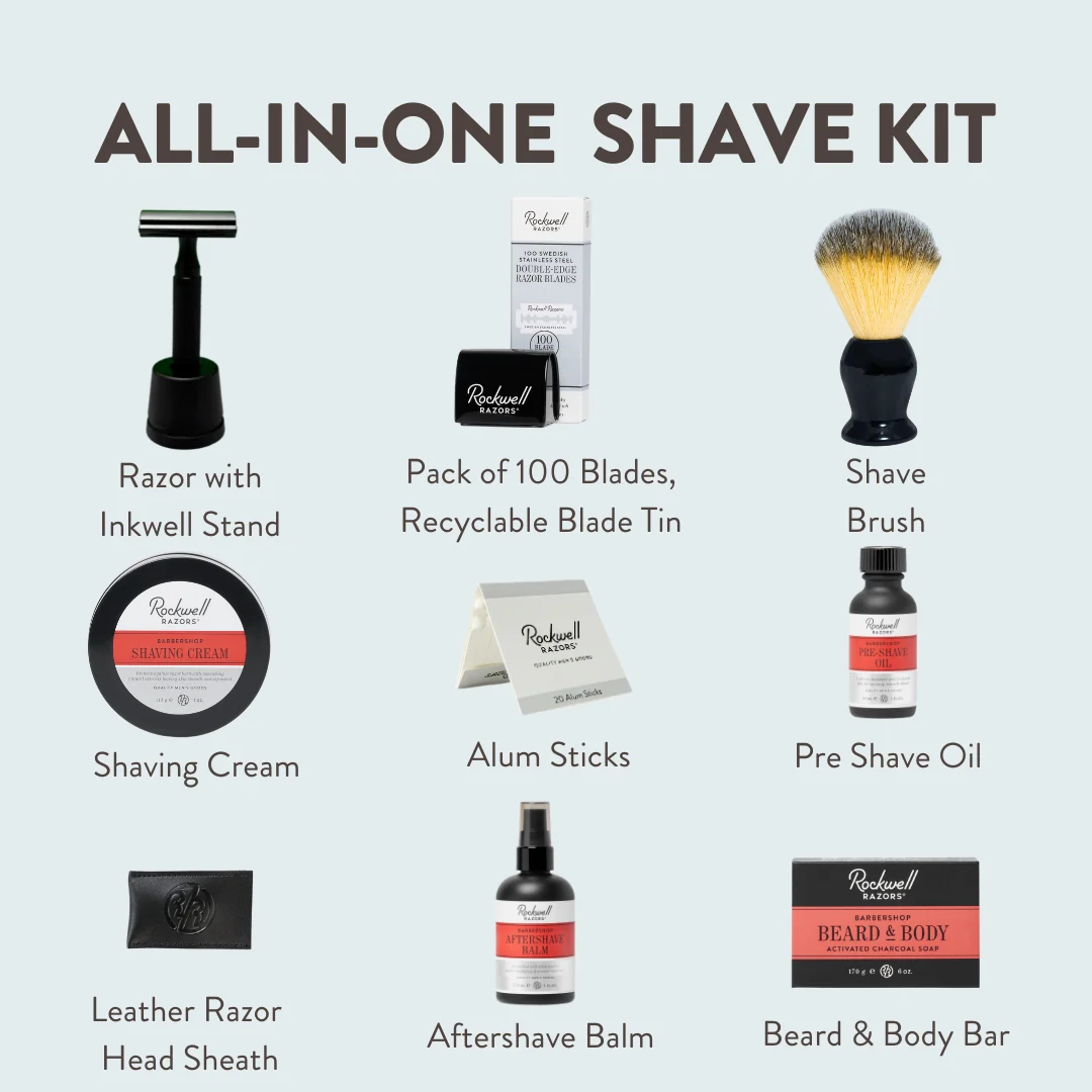 Rockwell 6S Black Stainless Steel All-In-One Shave Kit - Image 15