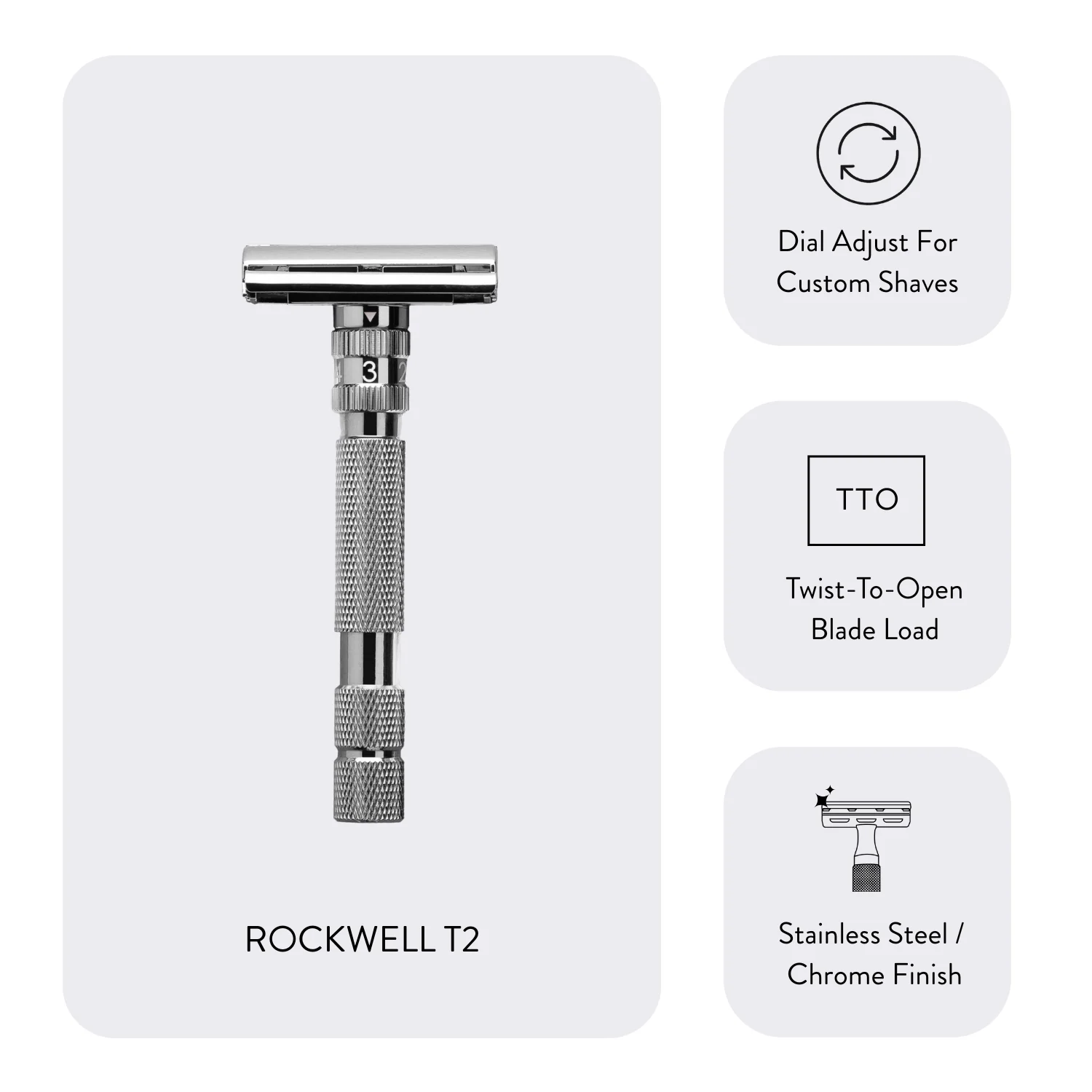 Rockwell T2 Dial Adjustable Safety Razor - Image 17